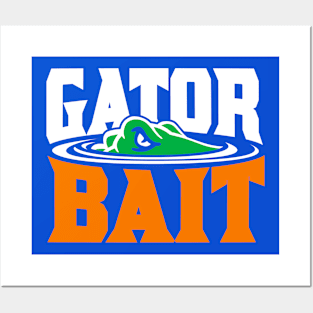 Gator Bait! - On Blue Posters and Art